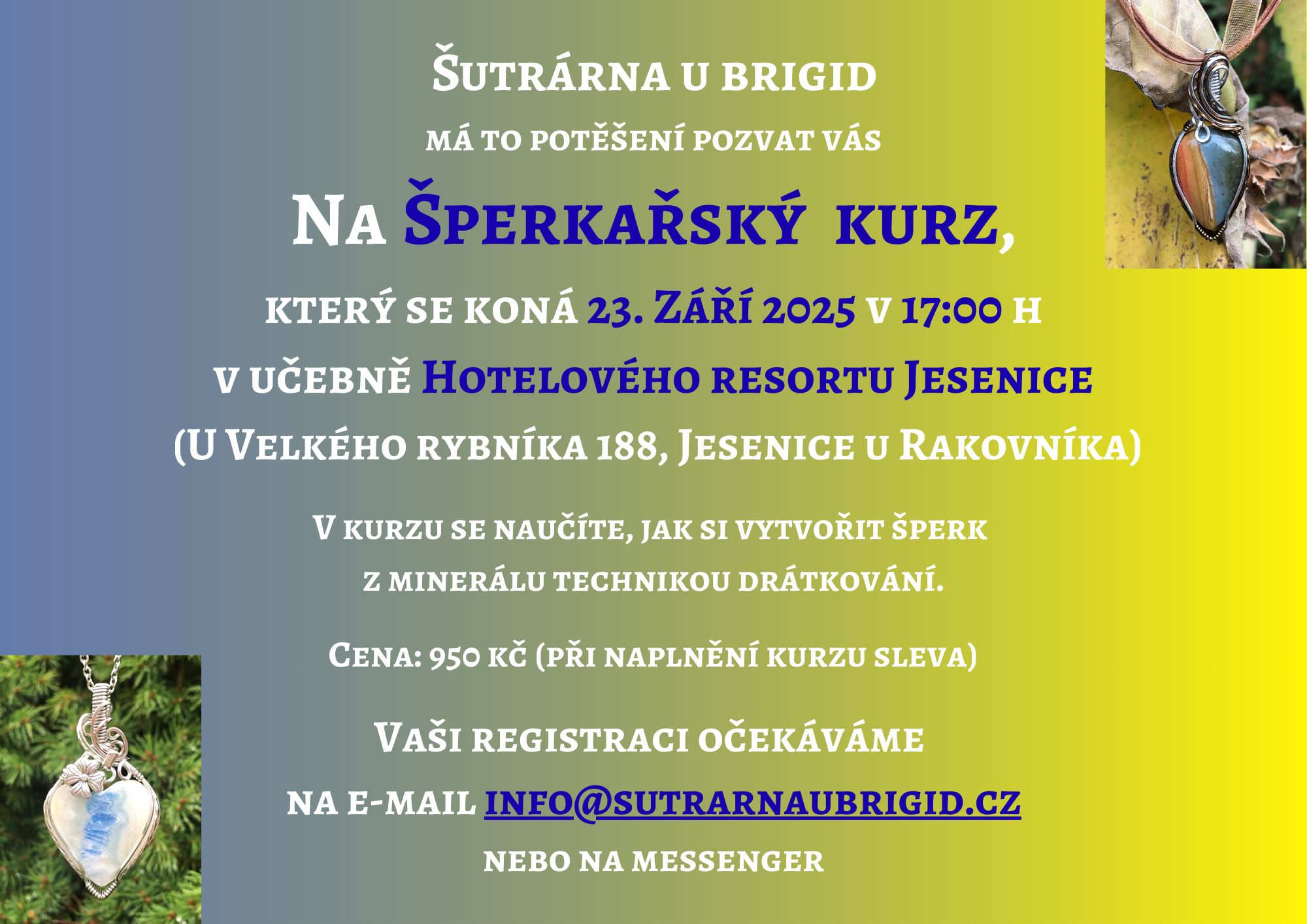 Leták na kurz Jesenice u Rakovníka  (A4 (na šířku))